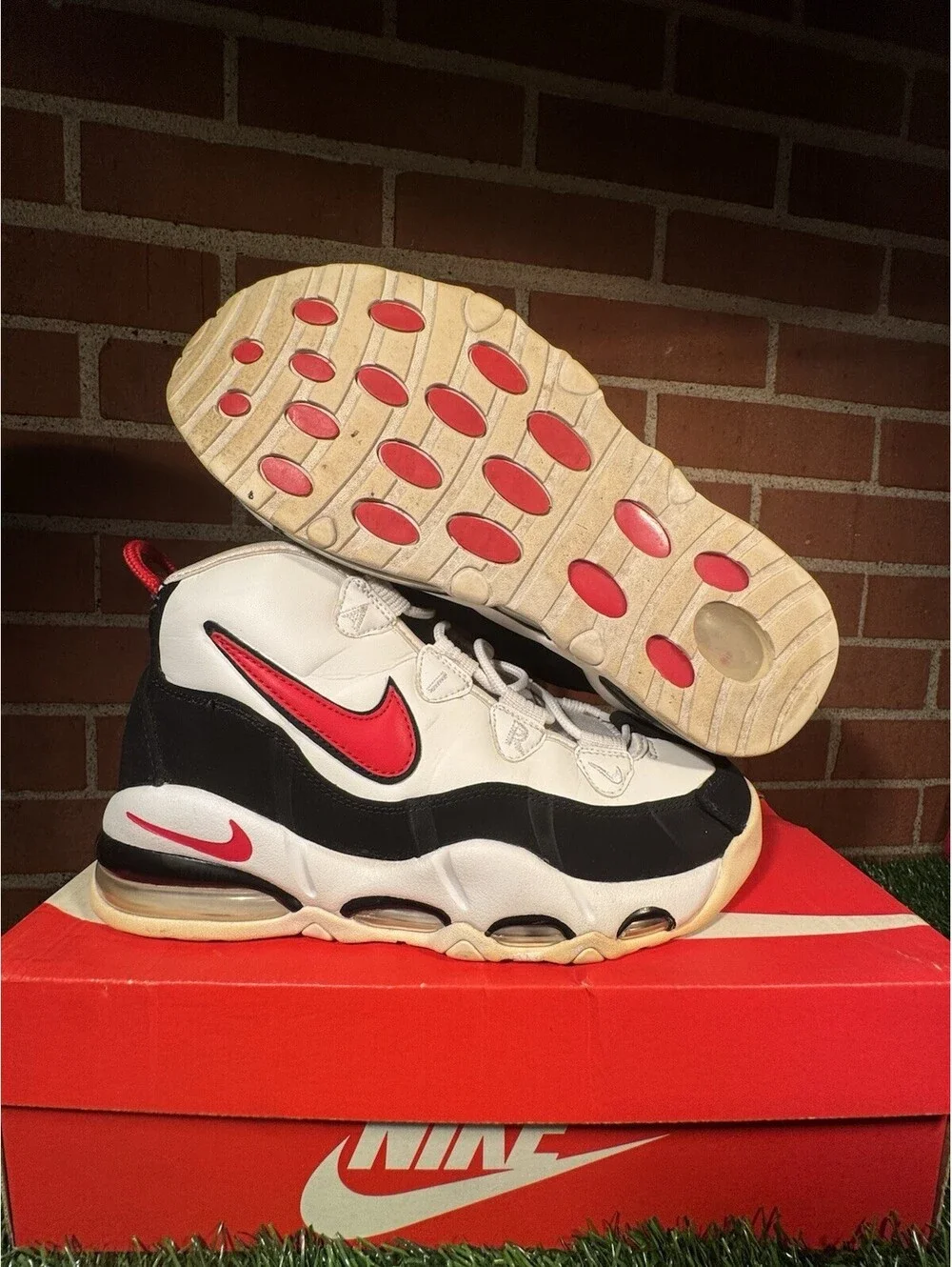 Size 8 - Nike Air Max Uptempo 95 2019 Bulls With Box No Insoles